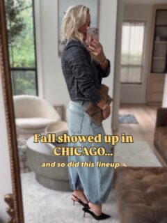 Fall has shown up in Chicago & so did this lineup🤏🏼💯🍂🤎!
Comment CHICAGO to shop! 

So many faves this week I can’t even pick just one! The suede bomber is just unreal for the price and camo is now a neutral ladies! Have a great weekend! 💯💛

Chicago, fall style, fall outfits, fall 2026, women’s fashion, style over 40, tracksuits, sports mom, volleyball, denim, jeans, camo pants, suede, plaid, outfit ideas, outfit inspo, fall, eat, ate, anti aging, beauty finds, mesh, date night