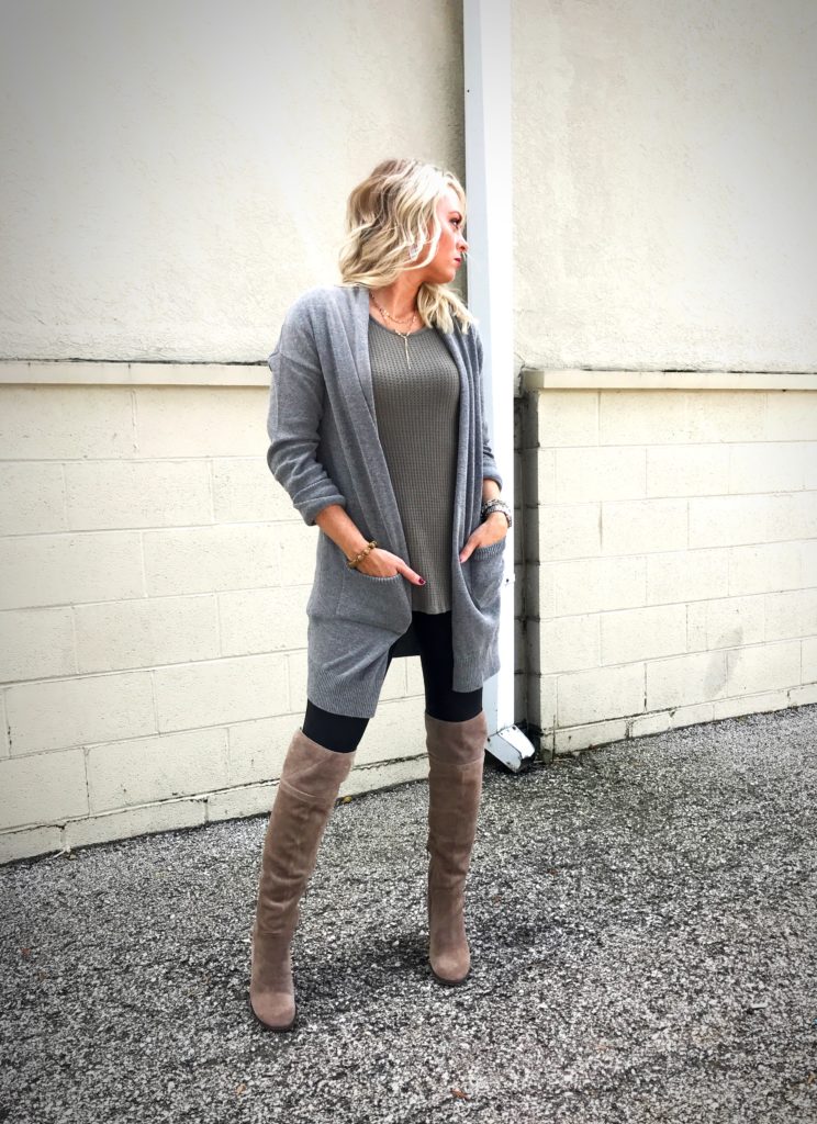over the knee boots falling down