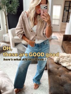 Oh these are GOOD good 💯🤏🏼👀! Looks that absolutely ate this week. Comment STYLE to shop! 
From the viral pants I’ve styled 100 ways to the 15 dollar fall find you need + sneakers that make me happy 😂 Which one wins?!🤏🏼

Fall style, fall outfits, sports mom, style over 40, women’s fashion, Chicago, weekend, denim, baggy jeans, fall 2026, eat, ate, jacket, outerwear, workwear, fall outfit, travel look, sneakers, suede bag, designer bag, fall trends