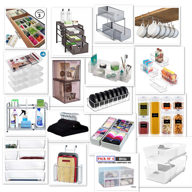 home organizing solutions | under cabinet storage solutions | organizing bins and trays | pantry canisters 