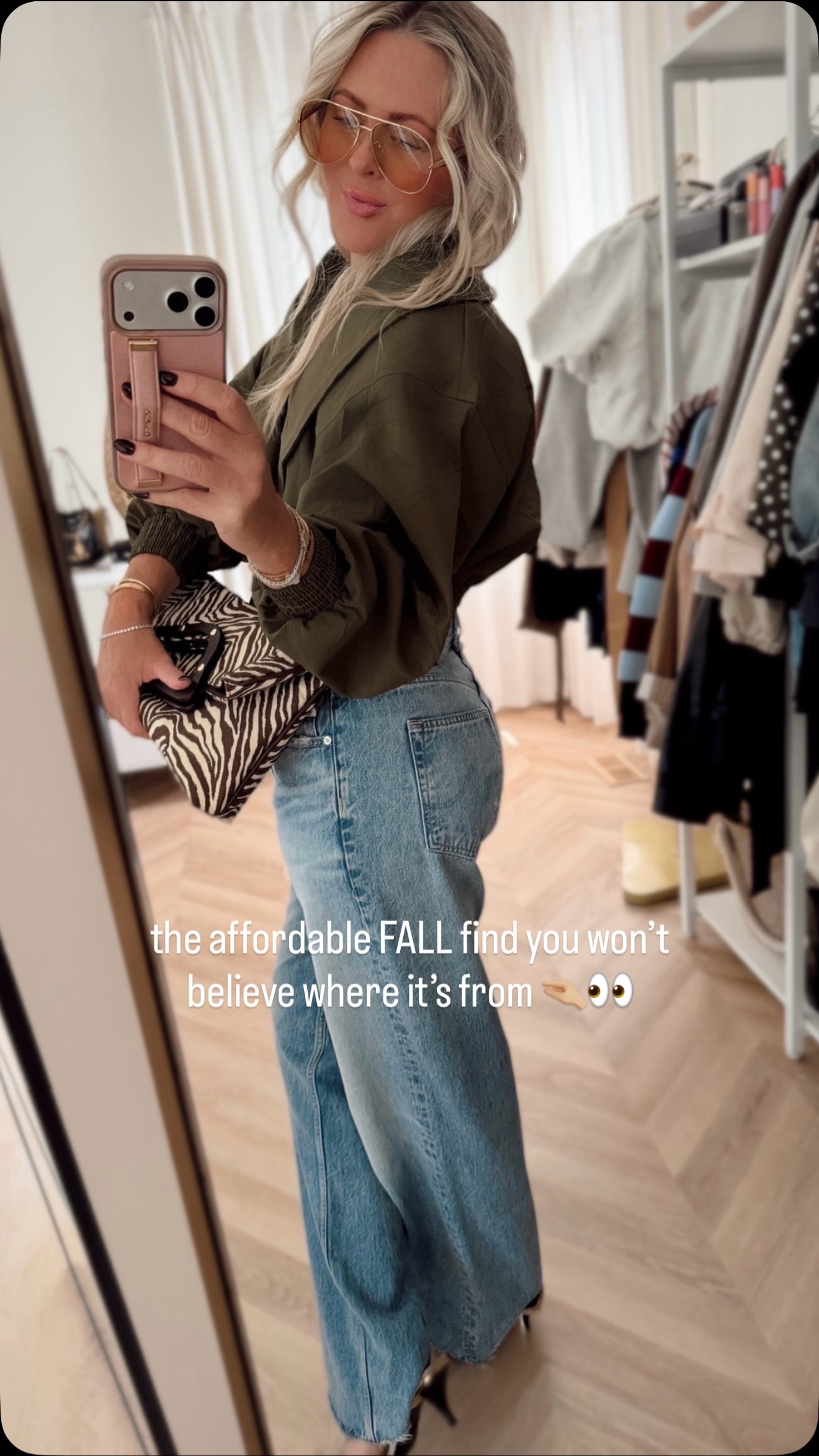 it’s just too good! Just snagged the burgundy and I love it even more!👀🍂🤎🤏🏼 Comment FALL to shop! 

and I just can’t quit these jeans either! Have them on AGAIN today 😅! If you see me no you didn’t 🤣❤️

Fall fashion, fall outfits, fall tops, workwear style, jacket, fall style, affordable fashion, women’s fashion, style over 40, Amazon finds, Chicago, weekend, baggy jeans, denim, fall 2026, trending now, fall trends