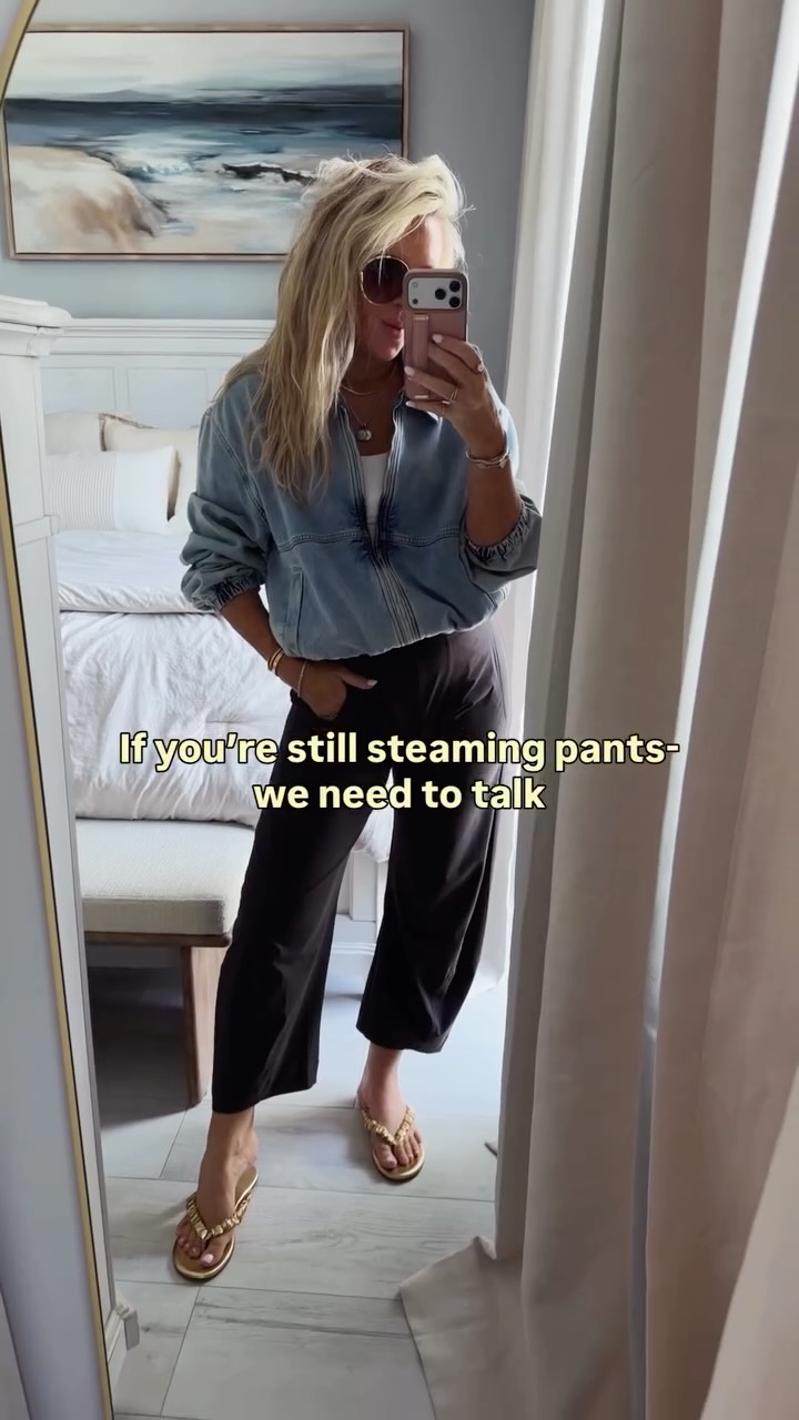 let’s talk if you’re still steaming your pants👀💯! Comment SHOP to shop or head to my bio/LTK! 

These anti wrinkle pants are a must ladies. Work pants that you can travel in will be your new BFF! Size up one IMO! 

Fall style, fall fashion, workwear, travel style, casual outfits, weekend, travel, Chicago, resort wear, workwear outfits, work pants, women’s fashion, style over 40, outfit ideas, fall 2026, new, office