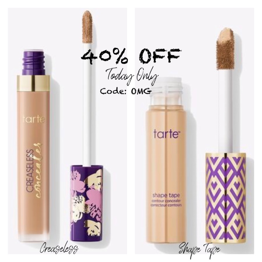 tarte creaseless concealer | tarte shape tape