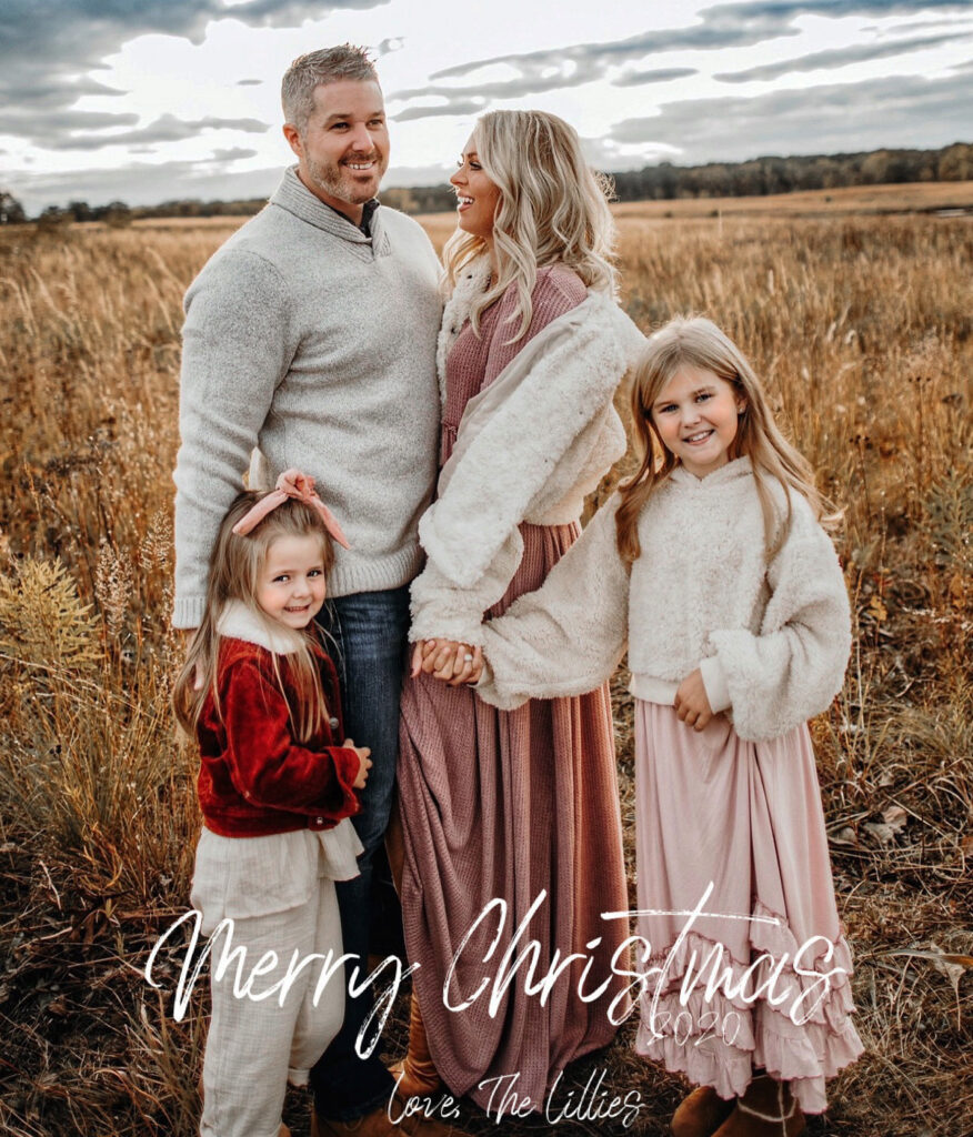 Christmas card | The Lillies | Family portrait