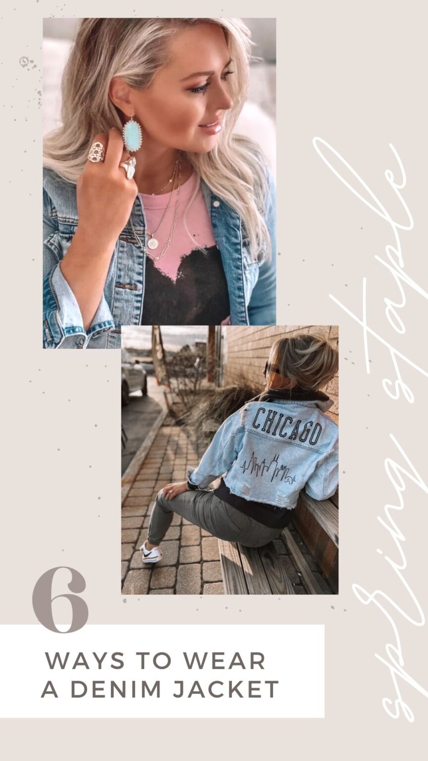 6 Ways to Style a Denim Jacket - The Lillie Bag