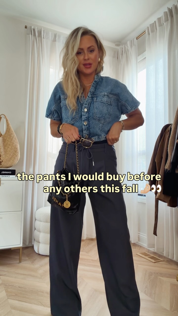 get these ladies🤏🏼- the pants I would buy before any others this fall & they have me forgetting about jeans👀🤌🏼💯! 
Comment STYLE to shop or head to bio! 

I have traveled in them too! Elastic in back💯! A dream pant

Fall style, workwear, fall outfits, fall 2026, women’s fashion, denim, Zara, style over 40, work style, travel outfits, date night, weekend, Chicago, outfit ideas, eat, ate, sports mom, fall pants, fall tops, trending now