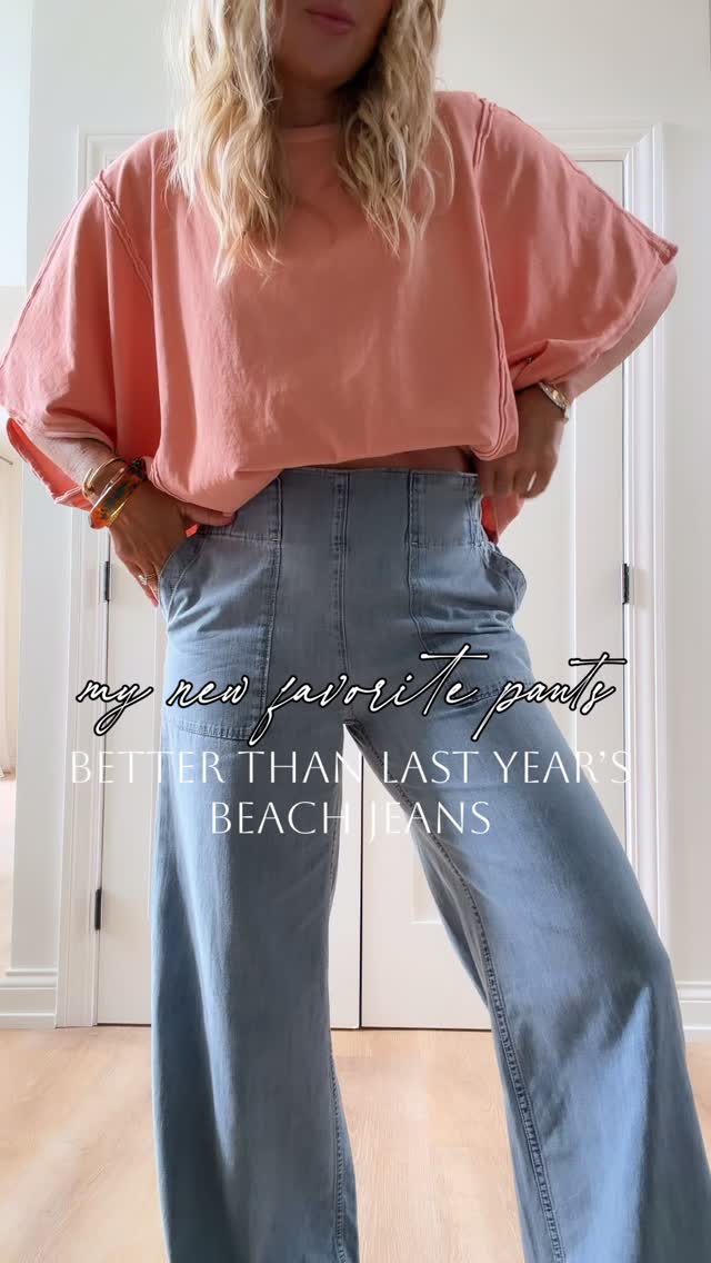 ok these just became my new favorite pants✔️ 🤍
pull-on, super flattering, and actually comfortable
come in 12 colors + under $80 (insane for knit denim)🔥

CommenT: CHICAGO for a DM to shop or head to my bio! 

Already ordered more colors! You will be seeing these pants on repeat all summer long! I LOVE them! Denim without feeling like it or a zipper! Sign me up! 😅✔️🙋‍♀️

Spring outfits, weekend, Chicago, casual outfit, women’s fashion, style over 40, spring pants, spring tops, sports mom, outfit idea, spring style, outfit ideas, sandals, denim, jeans, spring 2026, summer, beach jeans