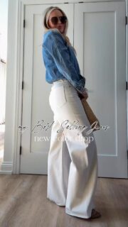 my best selling that jeans that literally broke the internet just dropped in this new bone color & I am in love🔥🤍. 
CommenT: JEANS for a DM to shop or head to my bio! 

They are worth it ladies. Lovely on, elongate the legs and such a beautiful color for spring. I can’t say enough about this style- they are going quick! Paired mine with the most shopped Walmart denim jacket and a luxe option for a night out! ✨💯

White jeans, spring outfits, sandals, spring break, Casual, outfits, sneakers, spring 2026, jelly, women’s fashion, lounge set, travel, resort wear, weekend, Chicago, spring outfits, jeans, denim, style over 40, necklace