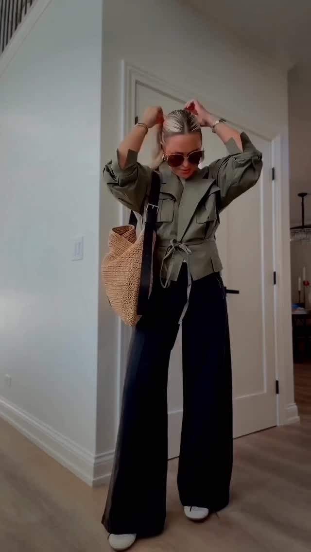If you missed these the first 47 times I talked about them 😂 they’re BACK!!!! One of my most sold pairs of pants this year + now in a new color✨🤌🏼 Comment STYLE to shop!

Work friendly, travel friend and I would grab them before they disappear! I also have white and navy! 🤏🏼

Fall fashion, style over 40, womens fashion, workwear style, pants, fall layers, fall outfits, elevated casual, travel look, weekend, sneakers, Chicago, eat, ate, sports mom, slick back, trending, new arrivals, fall 2026, fall, outfit ideas for fall