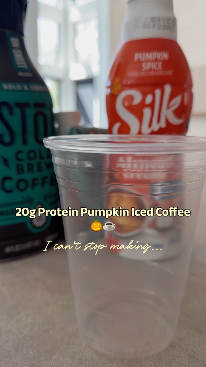 You guys went nuts over this on Stories so putting the recipe here👇🏻: Protein Pumpkin Iced Coffee ☕️

☕️ Fill your cup about halfway with @stokcoldbrew cold brew
🤎 Add as much @liveowyn Dark Chocolate protein shake as you can fit (full shake is 20g of protein)
🎃 Splash of Silk Pumpkin Spice creamer
🧊 Pour over ice

No OWYN? You can use whatever chocolate protein powder you already have too! 

SO freaking good. The chocolate + pumpkin combo is IT🤎🤌🏼

Protein coffee, protein, coffee, pumpkin, recipe, cold brew, Iced coffee, Chicago, fall recipe, fall 2026, creamer, pumpkin coffee, protein cold brew, energy drink, morning routine, yum, eat, ate, GRWM
