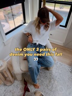 IYKYK 👀 I’m very picky about denim🙋‍♀️!!! These are the three pairs I keep reaching for & honestly if I were starting over these are the ONLY ones I’d buy this season🤏🏼 Comment LTK to shop! 

I think my fave is the sizing up for baggy fit ones! I just can’t quit them and I’m so comfortable in them! 💯💛

Fall style, jeans, denim, baggy jeans, sale, weekend, fall outfits, basics, fall pants, Chicago, style over 40, women’s fashion, outfit ideas, fall trends, sandals, jacket, outerwear, polk a dot, mom style, basics, casual outfits, eat, ate