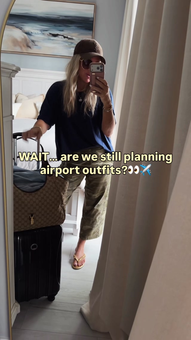 are we ladies?!✈️👀 I really don’t ever plan the way home but loved how this came together🙋‍♀️! Comment LTK to shop or in my bio! ✨

I live in these tees & pants! Swapped for more fall colors and these pants have been to meetings with a blazer, bleachers and beyond! You’ll love these esp the waistline! 💯🤏🏼

fall style, fall outfits, fall pants, travel, travel outfit, camo, women’s fashion, style over 40, casual outfit, navy blue, fall trends, new, fall 2026, resort wear, sports mom, weekend, Chicago, airport fit, Gucci bag, travel bag, ysl