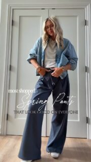 the pants I keep reaching for🔥... they’re amazing.
Literally business in the front & party in back if you know what I mean- traveling in mine & work friendly! 🤏🏼✔️

CommenT: PANTS for a DM to shop today’s look or head to my bio!

Spring pants, spring outrits, workwear, denim, sneakers, casual, outfits, travel, resort wear, sports mom, weekend, style over 40, necklace, women’s fashion, track pants, Chicago,