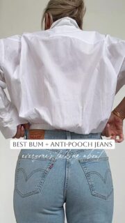 ok the best bum + anti pooch jeans everyone’s talking about 👀! I immediately ordered two more colors!

The deep V back + stretch makes them SO flattering and comfortable💯🔥! CommenT: JEANS for a DM to shop or head to my bio! 

Ladies I’m telling I literally texted my gf’s to buy these! 🚨Shocked how comfy they are too! Bleacher friendly as well! 

Jeans. Slimming. Denim. Spring pants. Spring style. Style over 40. Stretchy. Flattering. Review. Spring outfit. Button down.