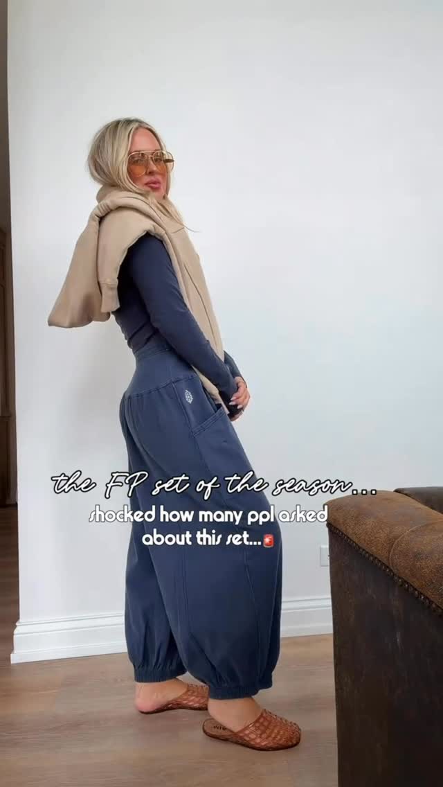 might just be the FP set of the season🚨. Drop waist, not cropped & so many ppl asked me about this one💯! More colors- here’s how to style it several ways for all occasions too-just ordered the black! 
CommenT: SET for a DM to shop or head to my bio! 

fp. matching set. spring break. casual outfits. travel outfit. Spring outfits. Casual style. Casual look. Travel look. Casual. Free people. Spring style. Resort wear.