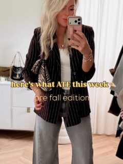 here’s what ATE this week👀🤏🏼🍂 a little pre fall edition of what you are snagging most! Comment LTK to shop or head to bio!

Are we ready for fall layers yet?👀🙋‍♀️

Fall style, fall layers, fall outfits, fall 2026, casual outfits, game day, football, women’s fashion, style over 40, mules, trending, comfy, travel style, Aritzia, Chicago, weekend, eat, ate, animal print, zebra, volleyball,